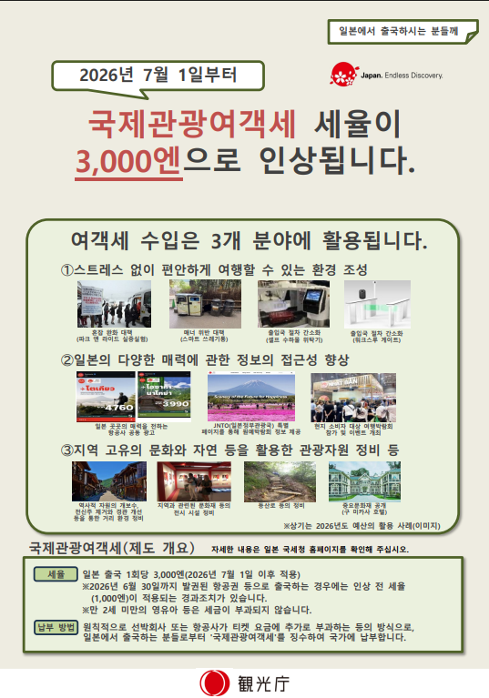일본 관광세인상공지