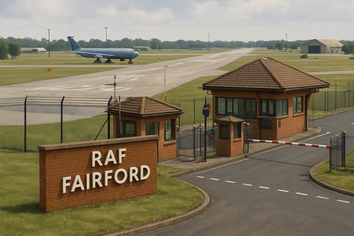 영국 글로스터셔의 RAF 페어퍼드 공군기지